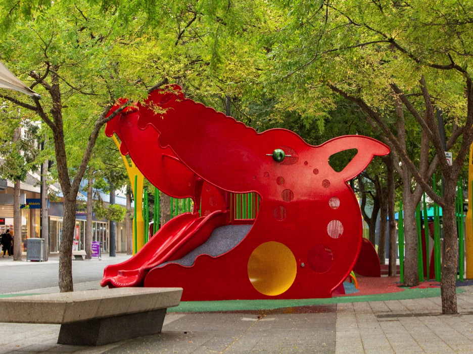 Fun Loong play area in the Hargreaves Mall